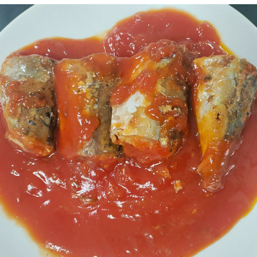 canned mackerel in tomato sauces