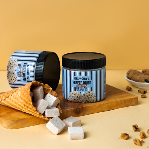 Krunchify Freeze Dried Cookie Cream Ice Cream