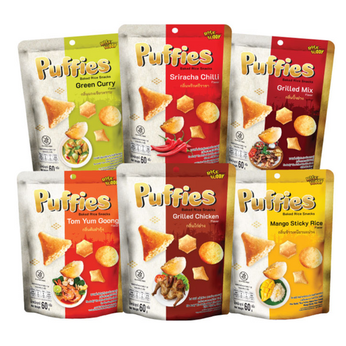 Rise Buddy Rice Puffies Thai Taste Baked Rice Snacks
