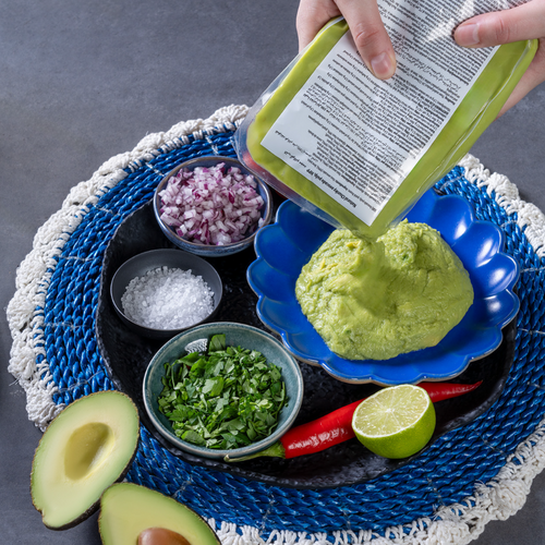 Natural chunky avocado pulp