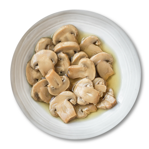 Ecopouch sous vide mushrooms