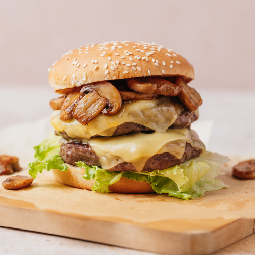 Ecopouch sous vide mushrooms