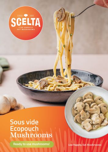 Ecopouch sous vide mushrooms