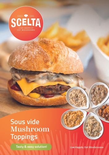 Sous vide mushroom toppings