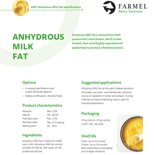 Anhydrous Milk Fat (AMF)