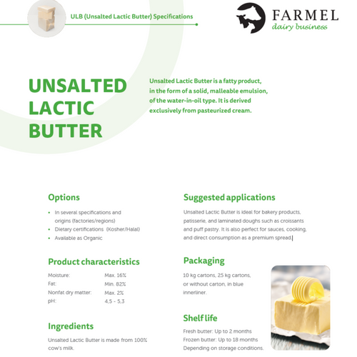 Unsalted Lactic Butter (ULB)