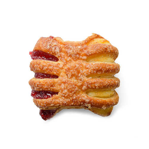 Pastry with Mascarpone and Raspberry-Pomegranate Filling