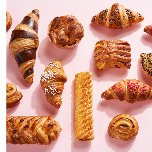 Pastry with Mascarpone and Raspberry-Pomegranate Filling