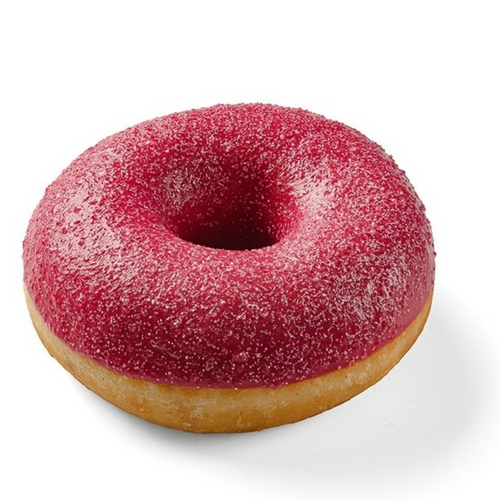 Donut RING OF SOUR with Strawberry Filling