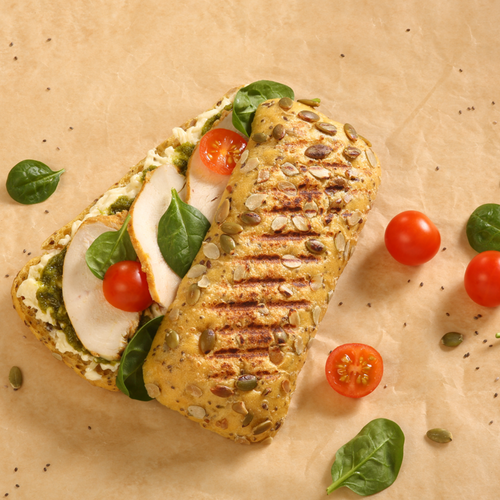 Small Bread with Spanish Sage and Pumpkin Seeds DOMIPAN