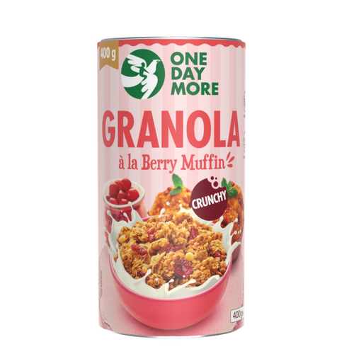 GRANOLA À LA BERRY MUFFIN – GRANOLA WITH DRIED CRANBERRIES AND WHITE CHOCOLATE 400g