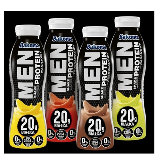 Bakoma high-protein flavoured UHT milk shakes
