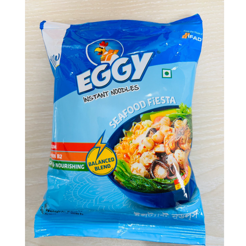 IFAD Eggy Instant Noodles Seafood Fiesta Flavor 65gm x 6 x 12pack