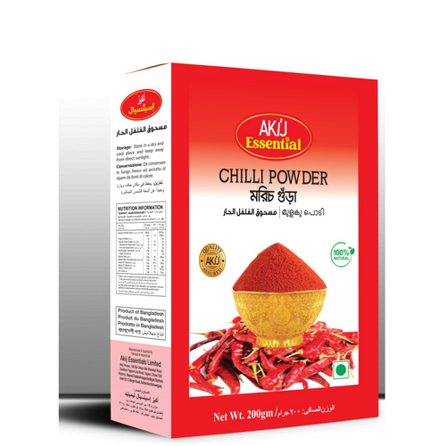 Akij Essential Chilli Powder(Paper Box)