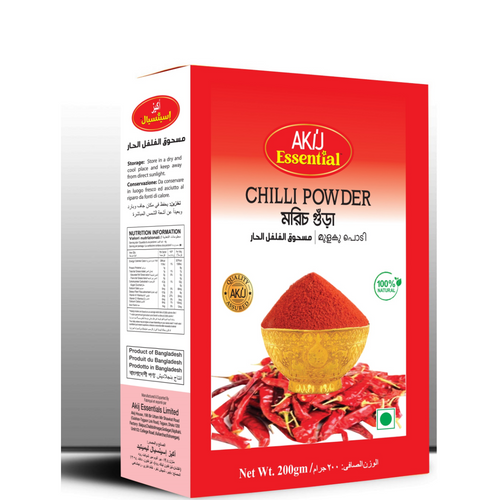 Akij Essential Chilli Powder(Paper Box)