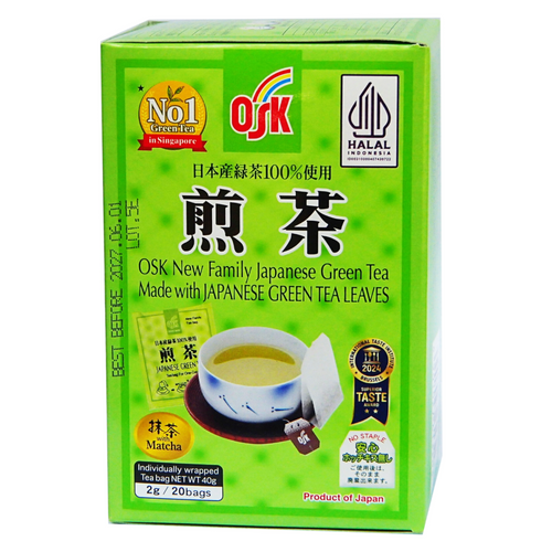 NEW FAMILY JAPANESE GREEN TEA 20P
