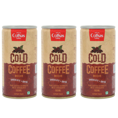Mocha Cold Coffee Tin 180 ML (Pack of 3)