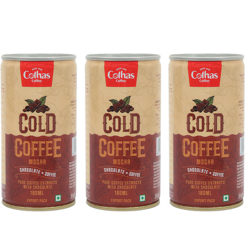 Mocha Cold Coffee Tin 180 ML (Pack of 3)