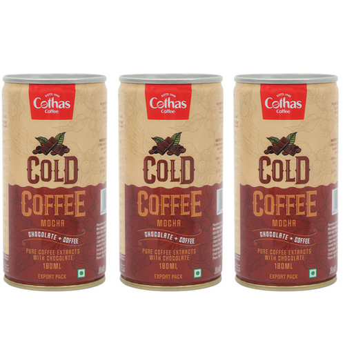 Mocha Cold Coffee Tin 180 ML (Pack of 3)