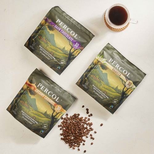 PERCOL Flavored Ground Coffee Bags