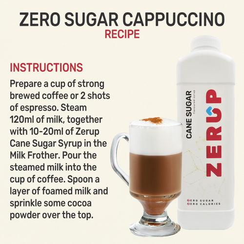 Zerup Zero Sugar Cane Sugar Syrup 1L