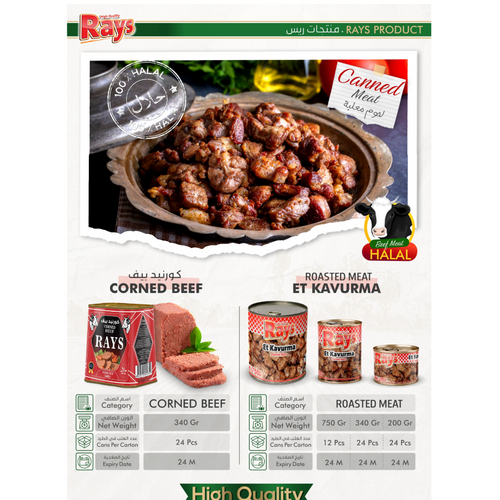 RAYS Corned Beef, Canned Meat & Pate