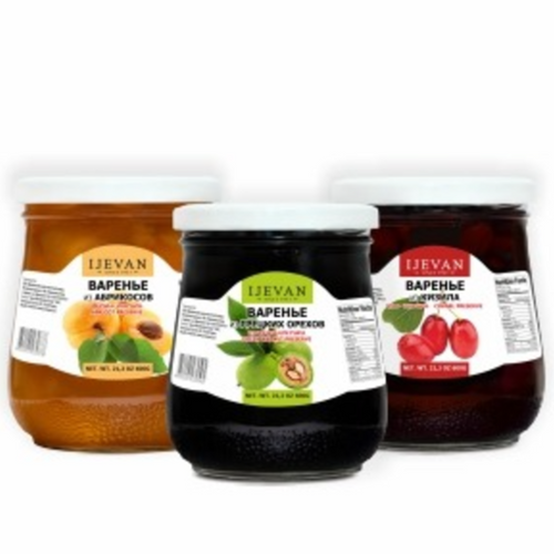 Jams and Fruit Preserves by the IJEVAN Brand
