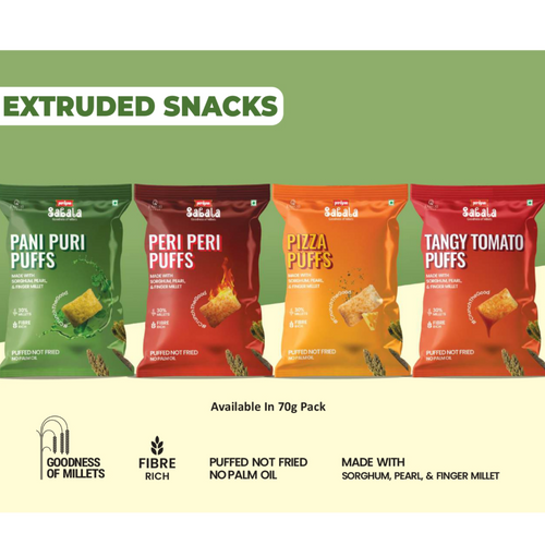 MILLETS EXTRUDED SNACKS