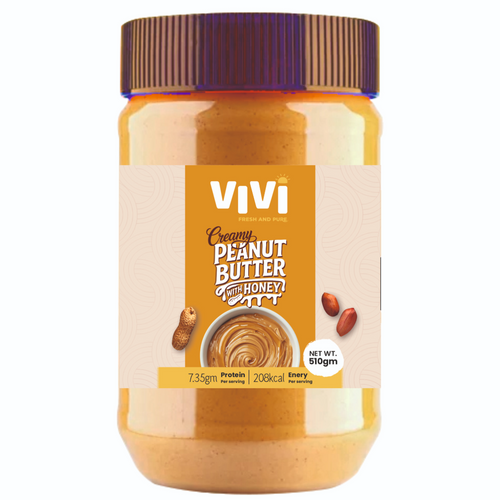 Creamy peanut butter with honey