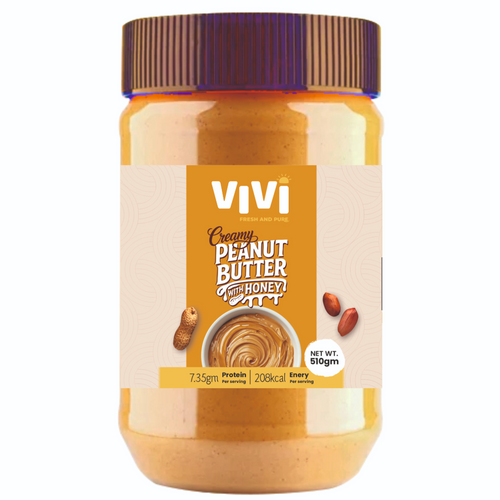 Creamy peanut butter with honey