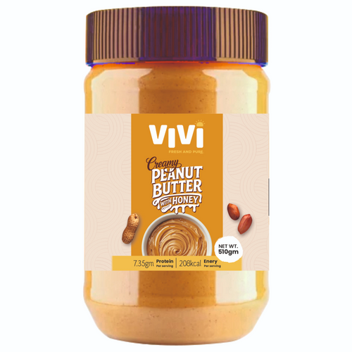 Creamy peanut butter with honey