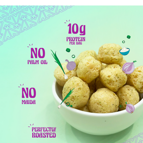 Cream & Onion Protein Puffs