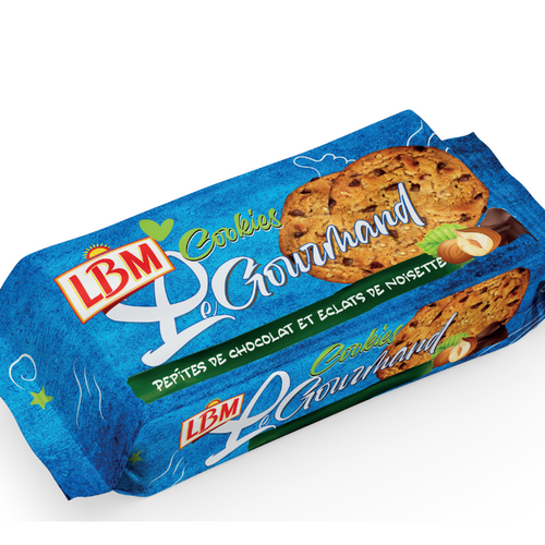 THE GOURMENT COOKIES CHOCOLATE CHIPS AND HAZELNUT PIECES 140GR
