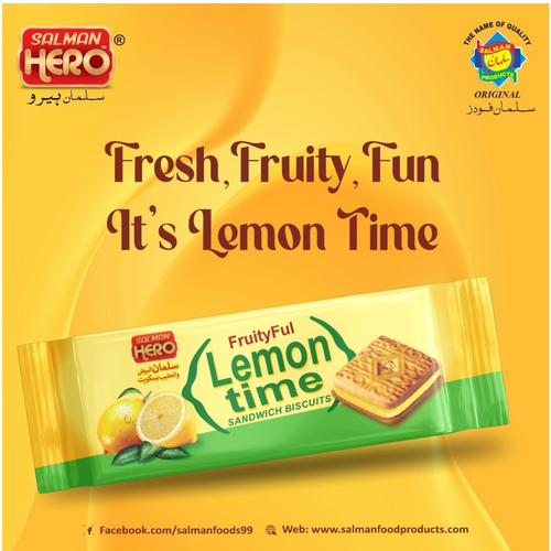 Fruity full Lemon time sandwich biscuits