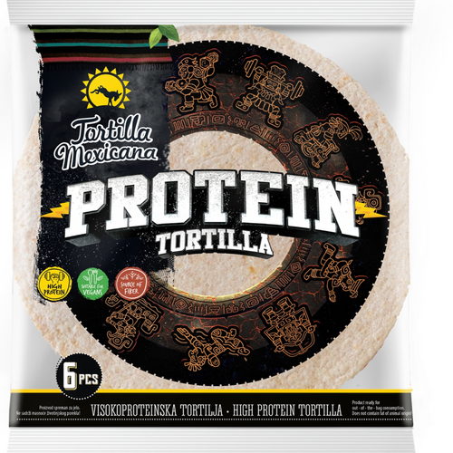 High protein tortilla i