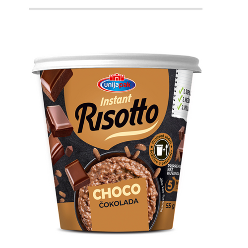 Instant risotto with chocolate