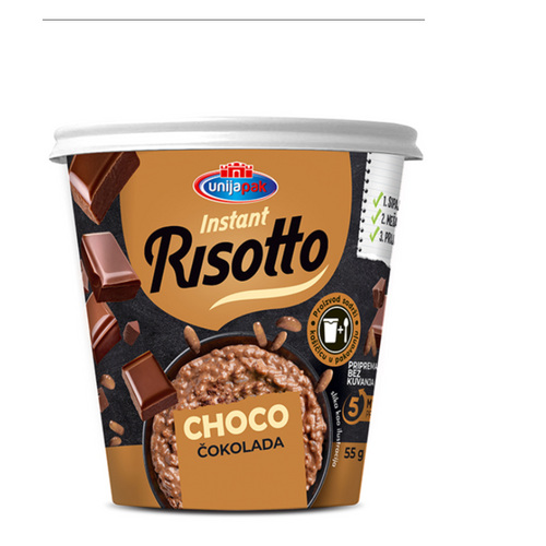 Instant risotto with chocolate