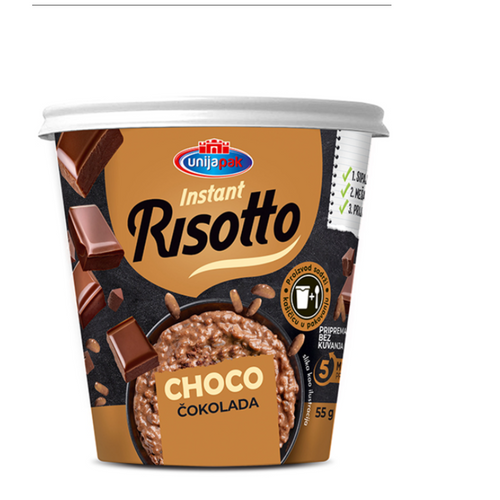 Instant risotto with chocolate