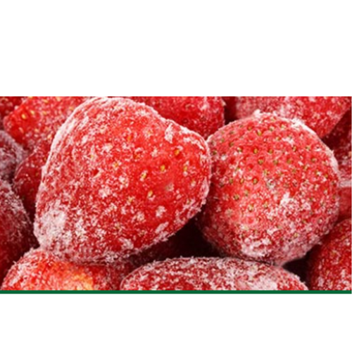 Deeply frozen strawberry