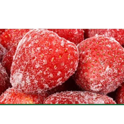 Deeply frozen strawberry