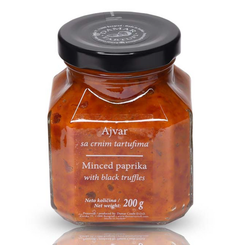 Minced paprika with black truffle