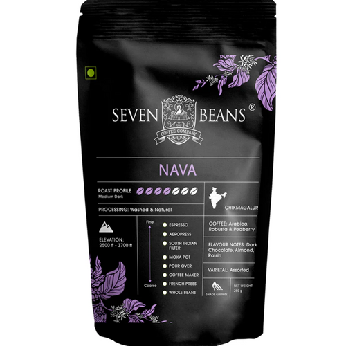 Nava : Medium - Dark Roast, Single Origin, Gourmet Indian Coffee