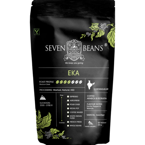 Eka : Medium Dark Roast, Single Origin, Gourmet Indian Coffee