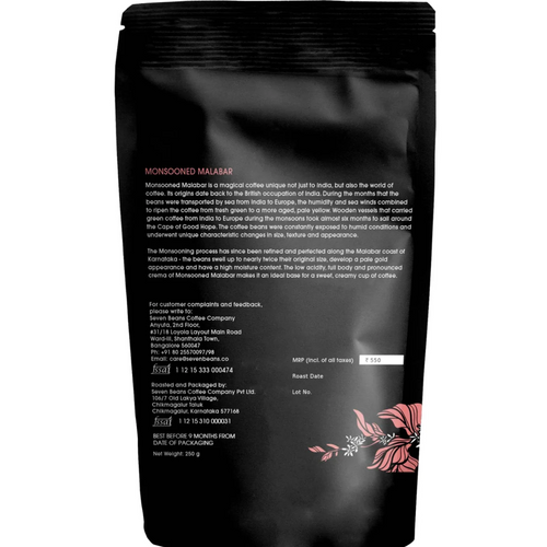Mishta : Medium Roast, Single Origin Monsooned Malabar Blend, Gourmet Indian Coffee
