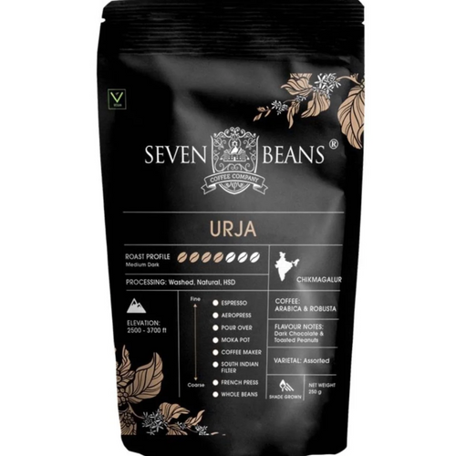 Urja : Medium Dark Roast, Single Origin, Gourmet Indian Coffee