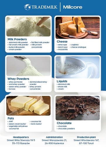 Trade Milk | Milcore Catalogue