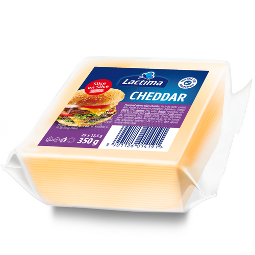 Processed cheese slices Cheddar SOS (slice on slice) 1050g / 350g