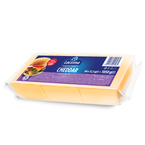 Processed cheese slices Cheddar SOS (slice on slice) 1050g / 350g