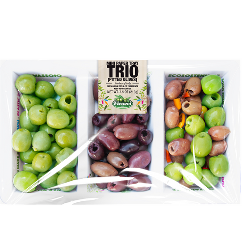 MINI PAPER TRIO PITTED OLIVES