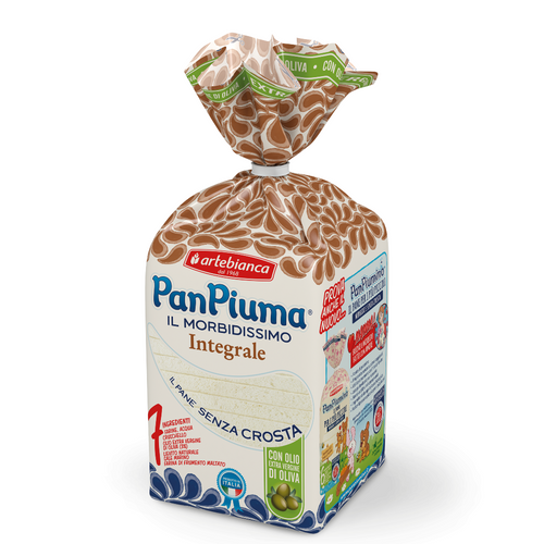 PAN PIUMA INTEGRALE 400GR - CRUSTLESS BREAD WHOLE WHEAT